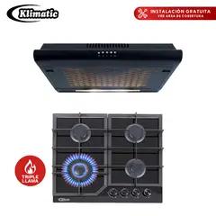 KLIMATIC - COMBO COCINA A GAS ALESSIA + CAMPANA 60CN IWH101NE