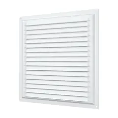 ERA - Rejilla de Ventilación 15x15cm Acero Galvanizado Polimero Blanco