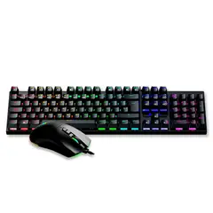 ANTRYX - KIT GAMING GC-3100 BLACK TECLADO SWITCH BLUE Y MOUSE