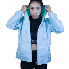 GENERICO - CORTAVIENTO DEPORTIVO IMPERMEABLE COLOR ENTERO