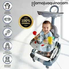 CONFORT - Andador con Tablero Musical «HAPPY PENGUIN» Gray