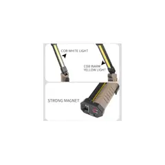 GENERICO - Lampara Linterna Led Recargable Base Imantada