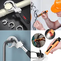 ROSH - Combo Premium Medidor de Voltaje + Llave de Gasfitería