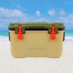 ICHIMATSU - Cooler 68 Lt Rectang. Verde Con Asas Negro