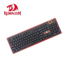 REDRAGON - TECLADO MECANICO A106 104 BLACK ROUND KEYCAPS PBT