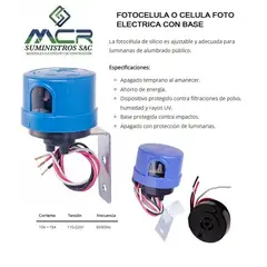 GENERICO - FOTOCELULA CELULA FOTO ELECTRICA O CONTROLADOR FOTOELECTRICO