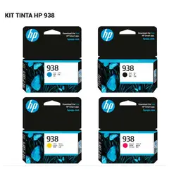 HP - Kit De 4 Cartuchos 938 ORIGINAL para HP9730 9730