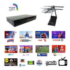 B BOX - Decodificador Sintonizador de Televisión Digital + Antena Digital