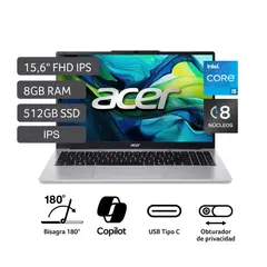 ACER - Laptop AL15-71P-53N7 Intel Core i5-12450H 8Gb Ram 512Gb Ssd Pantalla 15.6" Fhd Windows 11