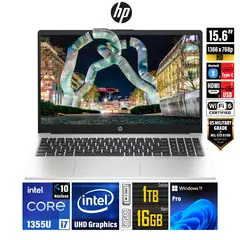HP - LAPTOP 250 G10 Intel Core i7-1355U Pantalla 16.5" HD RAM 16GB SSD 1TB - 9S7D1LS#ABM