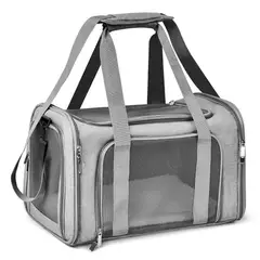 AMICATS - Maleta Transportadora de Cabina para Mascotas - GRIS