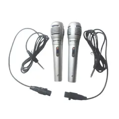SEISA - Micrófono Profesional Wvngr Wg-888 Alámbrico Karaoke Doble
