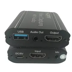 GENERICO - Capturadora De Video Usb 3.0 Hdmi Con Audio Y Micrófono 4k