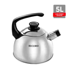 RECORD - TETERA DE ACERO INOXIDABLE CON FONDO DIFUSOR PER-PITO 5 LT