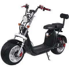 GREEN RIDER - Moto Eléctrica Chopper Pro color negro