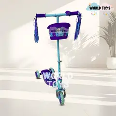 KIDS - Scooter para Niños con Kit de Protección «FUNNY RIDE» Purple