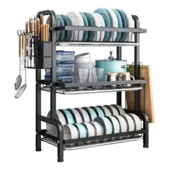 U BUY - Secador Escurridor De Loza Platos 3 Niveles