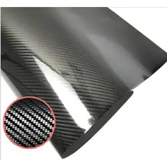 GENERICO - Vinil Fibra de Carbono 5D Negro Gloss 50X150CM