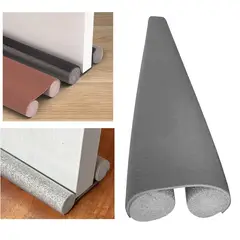 GENERICO - Pack x 04 Burletes Flexible de Espuma 95cm Sellado de Puertas Gris