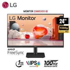 LG - Monitor 24MS500-B 238 Full HD IPS, 100Hz, 1ms