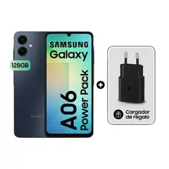 SAMSUNG - CELULAR GALAXY A06 4GB RAM 128GB ROM + CARGADOR 15W