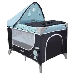 PRIORI - Cuna Corral Bebé Tipo Colecho Madison Azul
