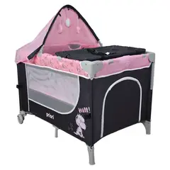 PRIORI - Cuna Corral Bebé Tipo Colecho Madison Rosa