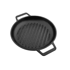 VICTORIA - SARTÉN GRILL DE HIERRO FUNDIDO 25 CM DIAMETRO PRECURADA