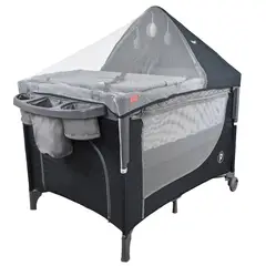 PRIORI - Cuna Corral Bebé Tipo Colecho Pro-Max Negro