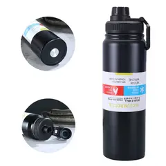 ELMEJORPRECIO - Termo Tomatodo Portátil Doble Fondo de 800ml Forza Negro