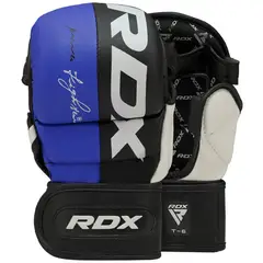 RDX - Guante MMA Competencia RDX T6 Azul Talla XL