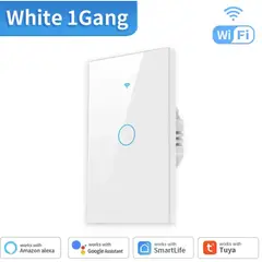 GENERICO - Interruptor Inteligente WiFi 1 Botón Alexa Google Assistant Smart Life