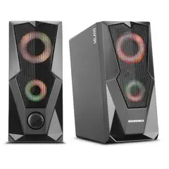 MICRONICS - Parlante MILANO BLACK MIC S310 2.0 RGB 2.5