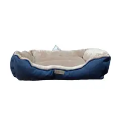 GENERICO - CAMA PARA PERRO PUFF EXTRA GRANDE COLOR AZUL