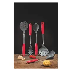 TRAMONTINA - CUCHARA CUCHARÓN PARA PASTAS ROJO UTILITA