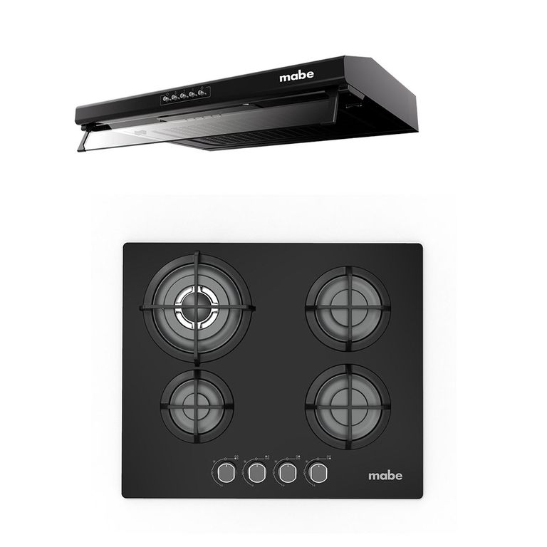 Combo Campana + Encimera 60 cm Mabe PM6045GV0CMU6020PB0