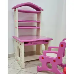 GENERICO - Escritorio con Estante y Silla para niños de 2 a 6 años