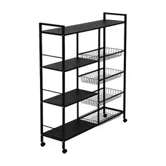 GRETAIL - Estante Organizador Verdulero Frutero Microondas 108cm 5 Niveles Ruedas MY010