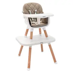 PRIORI - Silla De Comer Bebé 6 en 1 Mila Gris