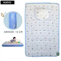GENERICO - Colchón Cielo para Bebé bordes Celeste
