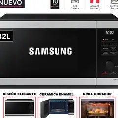 SAMSUNG - HORNO MICROONDAS MG32J5133AM 32L