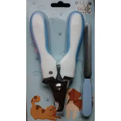 GENERICO - Cortaúñas para mascota y lima para uñas AZUL