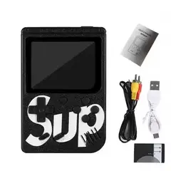 CORRERREY - Consola de videojuegos portátil 400 en 1 miniconsola 24 pulgadas TV