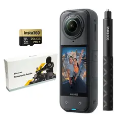 INSTA 360 - Cámara de acción Insta360 X5 Pack Motero