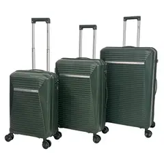 DUKAP - Set de Maletas Juego de 3 Singapure Verde Oscuro
