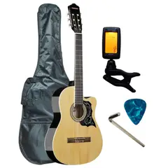 CALIFORNIA - Guitarra acústica Natural con cuerdas Nylon