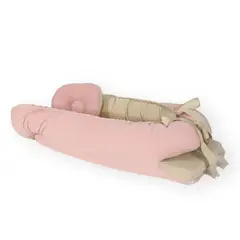 ACOLCHONADITOS - NIDO COLECHO - BEIGE CON PALO ROSA