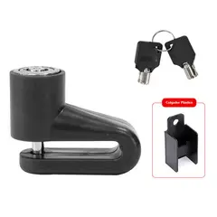 GENERICO - Candado de Freno Disco para Scooters Bicis Sin Alarma Negro