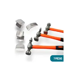 AC - SET DE MARTILLO PLANCHADOR REPARADOR DE AUTOS JUEGO DE 7 PIEZAS -
