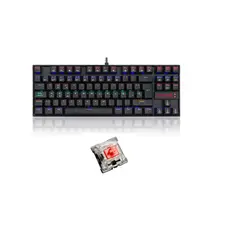 REDRAGON - Teclado Mecánico Kumara Rainbow K552-KR sp Negro Red Switch